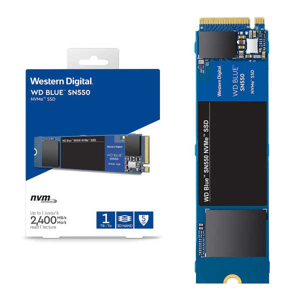 DISCO SOLIDO 1TB  WESTER DIGITAL SN550 NVME PCIE M.2 2280 BLUE