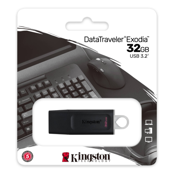 FLASH MEMORY 32GB KINGSTON DTX/32GB EXODIA USB 3.2
