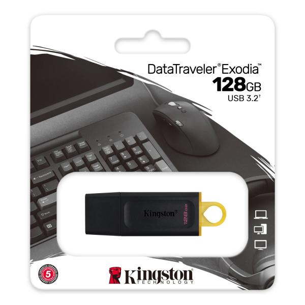 FLASH MEMORY 128GB KINGSTON DTX/128GB EXODIA USB 3.2