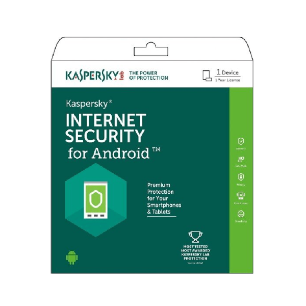 LICENCIA KASPERSKY INTERNET SECURITY ANDROID 1 AÑO