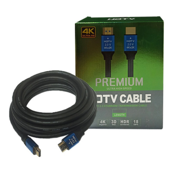 CABLE HDMI A HDMI NEGRO 10 MTRS 4K HIGH SPEED