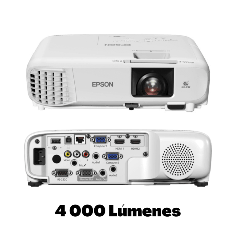 Epson PowerLite 119W - Proyector 3LCD - portátil - 4000 lúmenes (blanco) - 4000 lúmenes (color) - WXGA (1280 x 800) - 16:10 - LAN - Proyectores - Proyectores - V11H985020