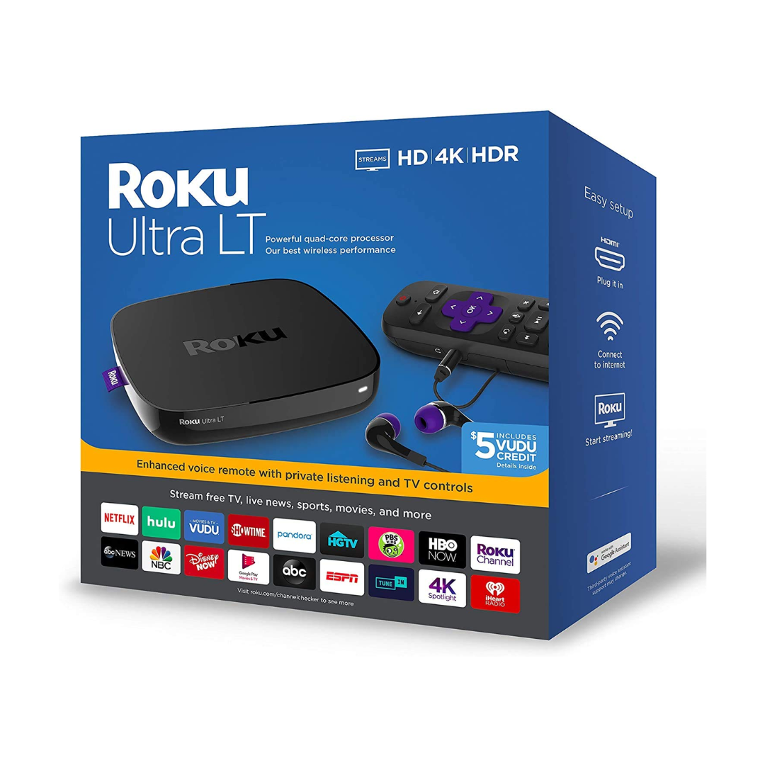 Tv Box Roku Ultra Lt Hd/4k/hdr/hdmi/micro Sd/wifi/rj45/ Control Remoto .