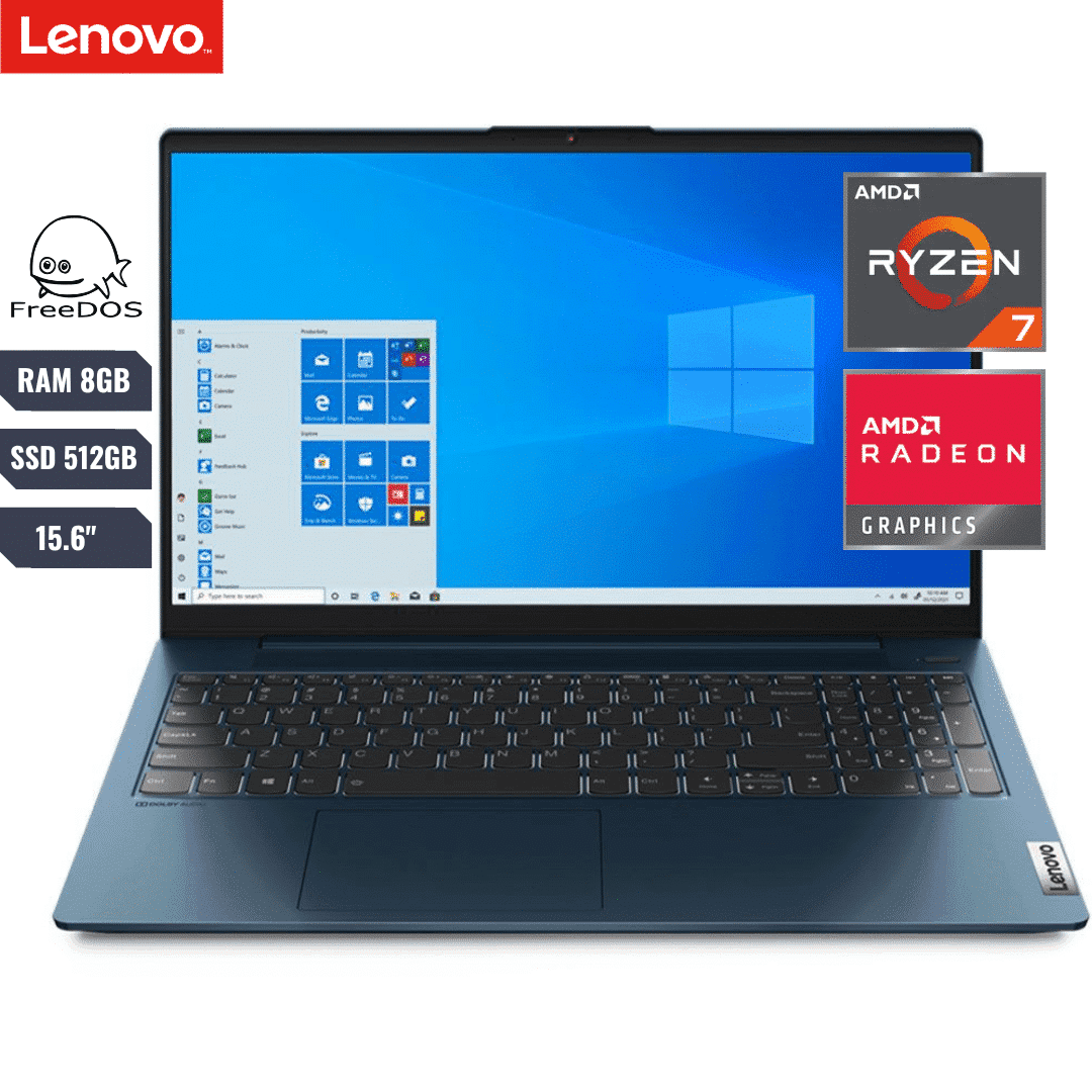 Laptop Lenovo Ideapad 5 15alc05 Amd Ryzen 7 5700u 8gb Ssd 512gb Amd ...