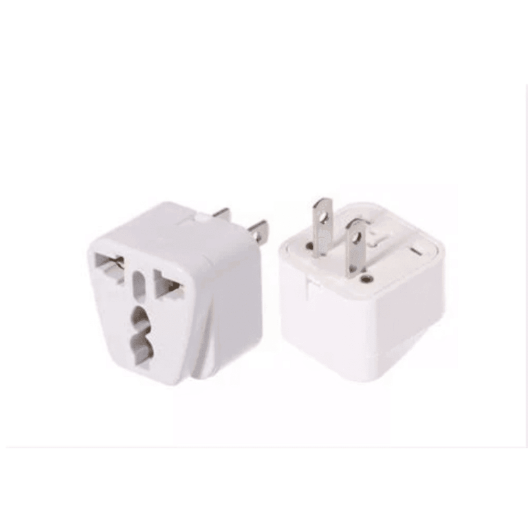 Adaptador Europeo Plug Plano Blanco