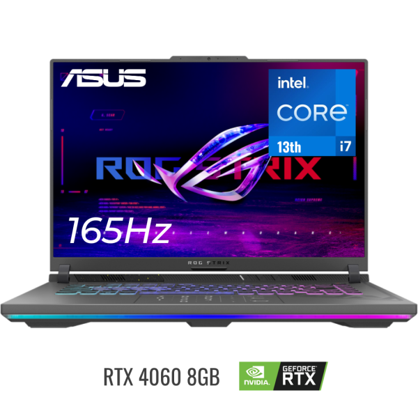 Laptop Asus Rog Strix G614jv-as73 Intel Core I7 13650hx (13va) Ram 16gb Ddr5 Ssd 512gb 16″ Wuxga 165ghz Geforce Rtx 4060 8gb Wi-fi 6e – G614jv-as73