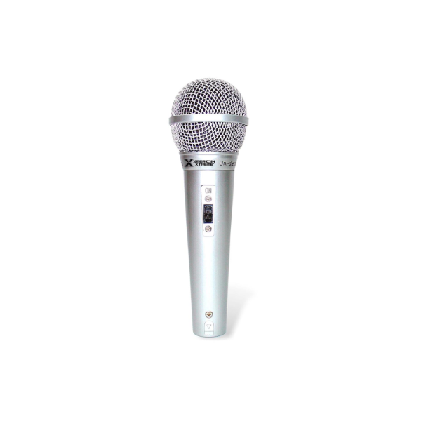 Microfono Plastico Plateado