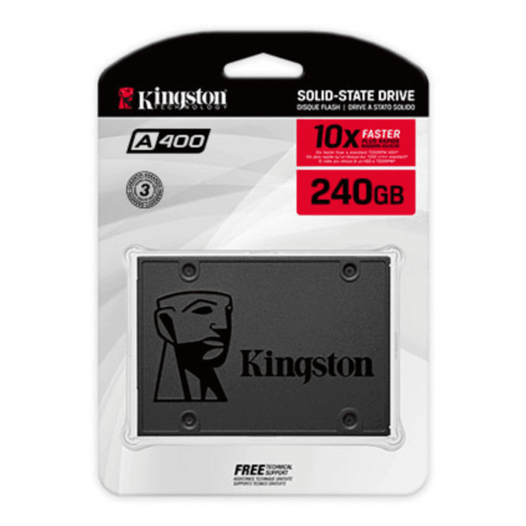 Disco Ssd Kingston 2.5 Sata A400 240gb Tlc Nand Standalone Drive Read 500mb/s And Write 350mb/s - SA400S37/240G
