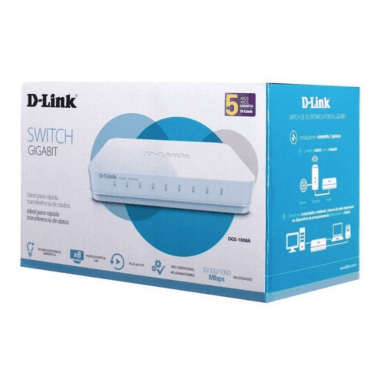 Switch D-link 8 Puertos Dgs-1008a 10/100/1000
