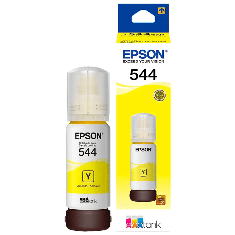 Tinta Epson T544420 Yellow L3150 / L5190/ L3260/ L3250/ L5290/ L1250/ L5590/ L3560/ L3110/ L3210 65ml C13t544420-al