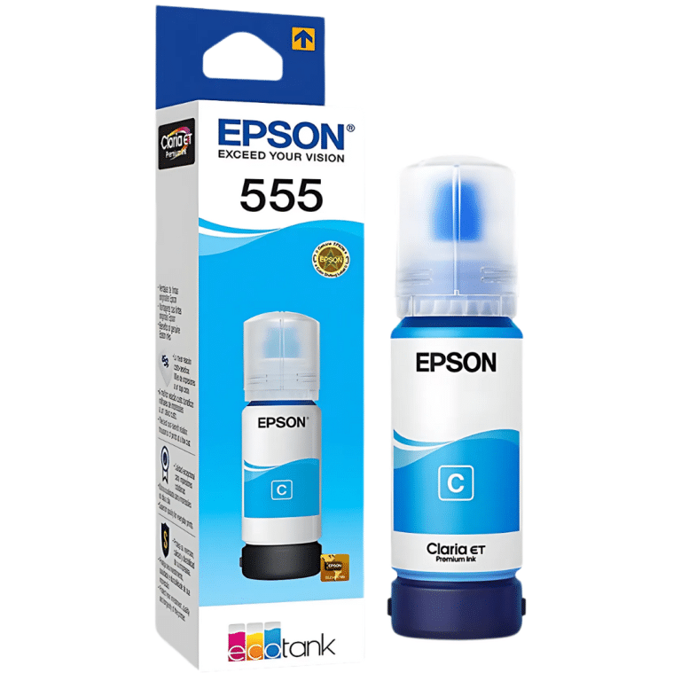 Botella Epson  Cyan L8180  L8160 - Suministros - T555220
