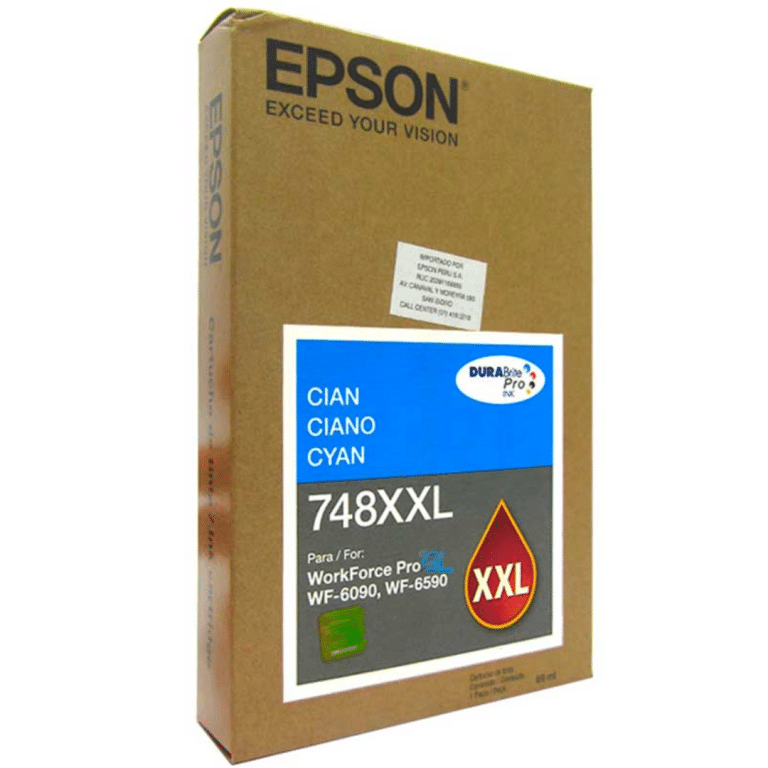 Tinta Epson T748xxl220a Cyan  Wf 6090/6590