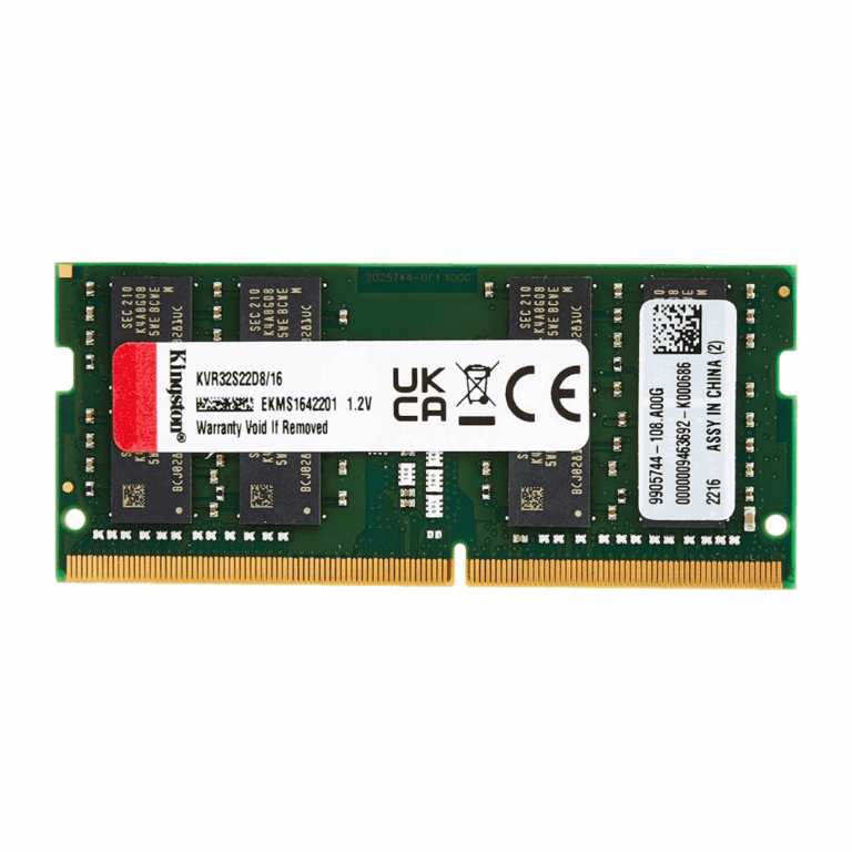 So-dimm Kingston 16gb 1rx16  2g 64bit Pc4-3200 Cl22 260-pin - Memorias - KVR32S22D8/16