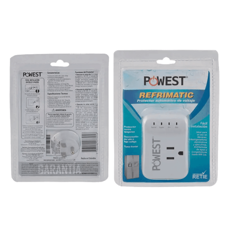Protector De Voltaje Powest Refrimatic 120v (neveras Refrigeradores Domestico Y Ejecutivos Enfriadores De Agua Y Congeladores Hasta 856lts)