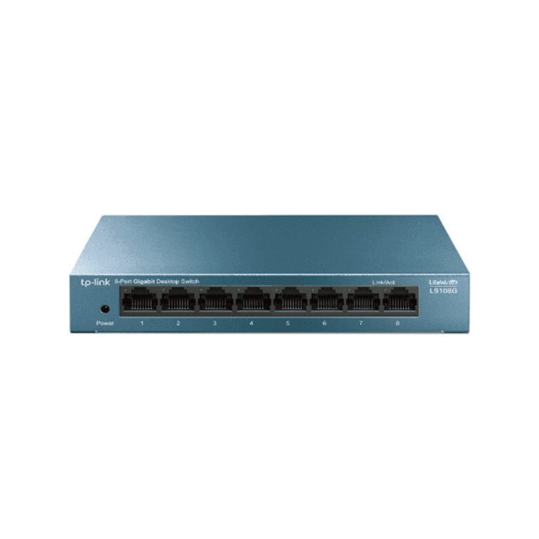 Switch Gigabit Escritorio 8-port 10-100-1000mbps Ls108g - Switchs - LS108G