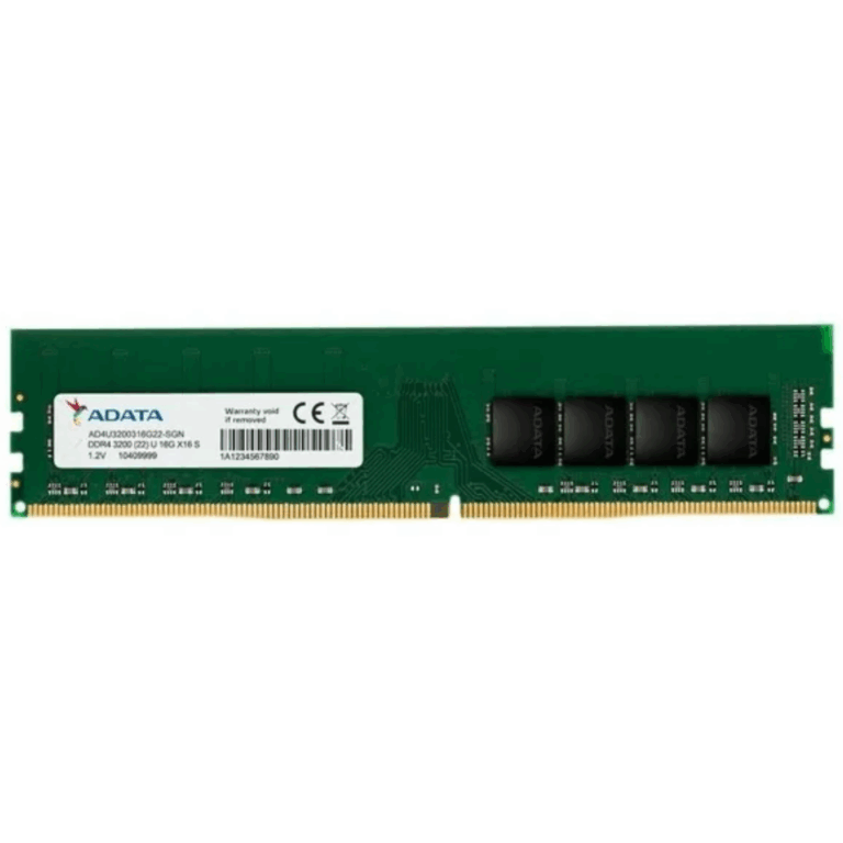 Memoria Ram Dim Adata  16gb Ddr4 Udimm 3200 Mhz  1.2v 22-22-22 - 4711085931443 - AD4U320016G22-SGN