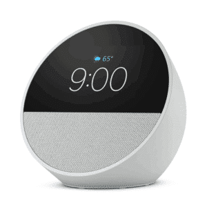 Amazon Echo Spot (2024 Release) - Glacier White - B0BFCBKXWL - Amazon
