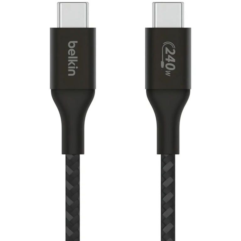 Belkin BoostCharge - Cable USB - 24 pin USB-C (M) a 24 pin USB-C (M) - USB 2.0 - 2 m - compatible con hasta 240 W de potencia - negro - Accesorios para Computadores - Cables - CAB015bt2MBK