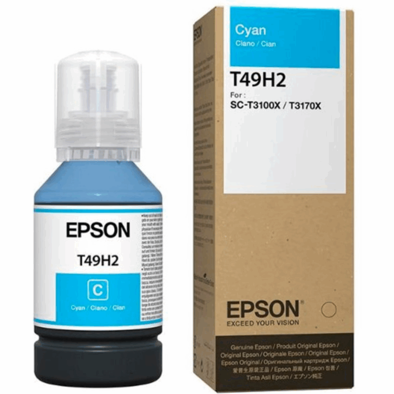 Botella Epson T49h2 Cyan Surecolor T3170x 140ml C13t49h200 - 010343949676 - T49H200