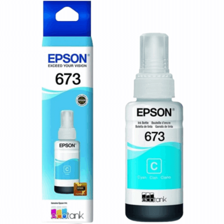 Epson Ink T673220-al L800 Cyan Ink Latam Specs - New Factory Sealed - 1 Year Manufacturer Warranty - T673220-AL