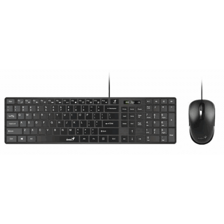 Combo Teclado Y Mouse Genius Slimstar C126 Usb Negro / Smart Key / Mouse Dx-125 - 091163259015 - 31330007401
