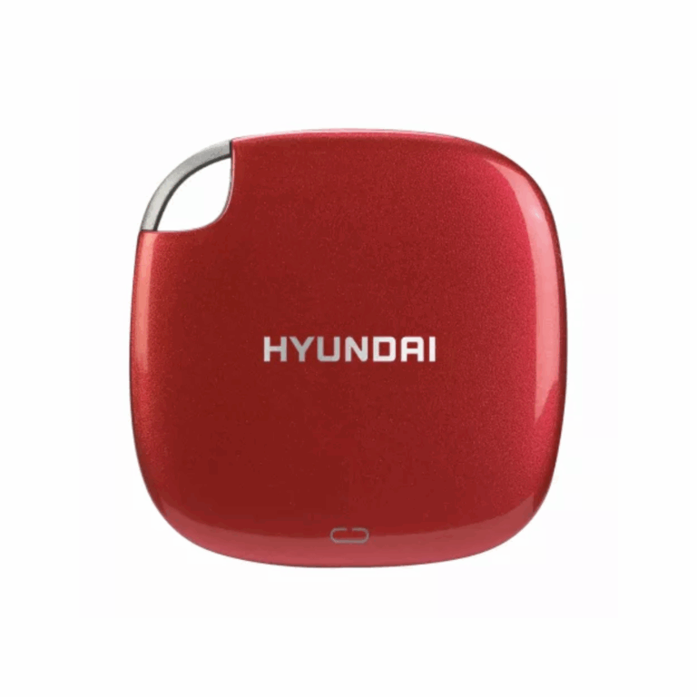 Disco Solido Externo 512gb Hyundai Ultra Portable Pc/mac/mobile Usb-c To C / Usb-a To C Dual Cable Included Up To 450mb/s - Gen Usb 3.1 Red Rojo - Htesd500r