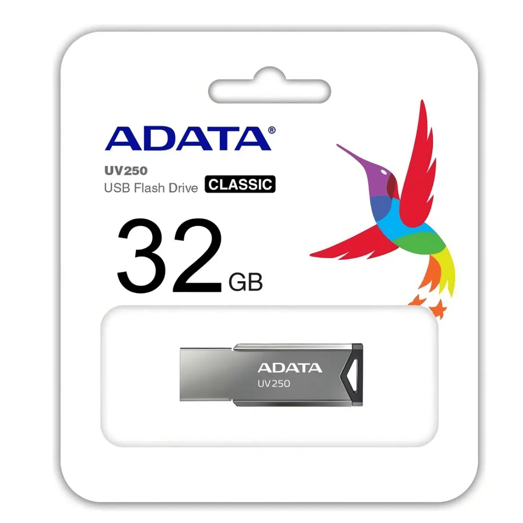Flash Memory Adata 32gb Uv250 Usb 2.0 Metalic - Flash Memory - AUV250-32G-RBK (4)