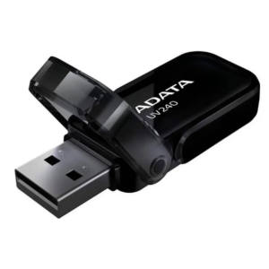 Flash Memory Adata 64gb-uv240 Usb2.0 Negro - Flash Memory - AUV240-64G-RBK