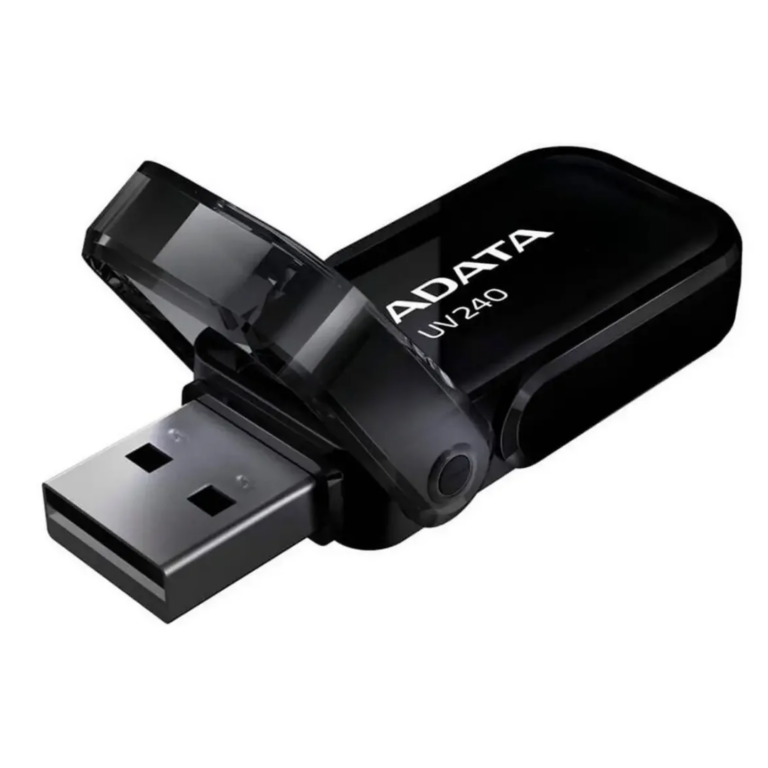 Flash Memory Adata 64gb-uv240 Usb2.0 Negro - Flash Memory - AUV240-64G-RBK