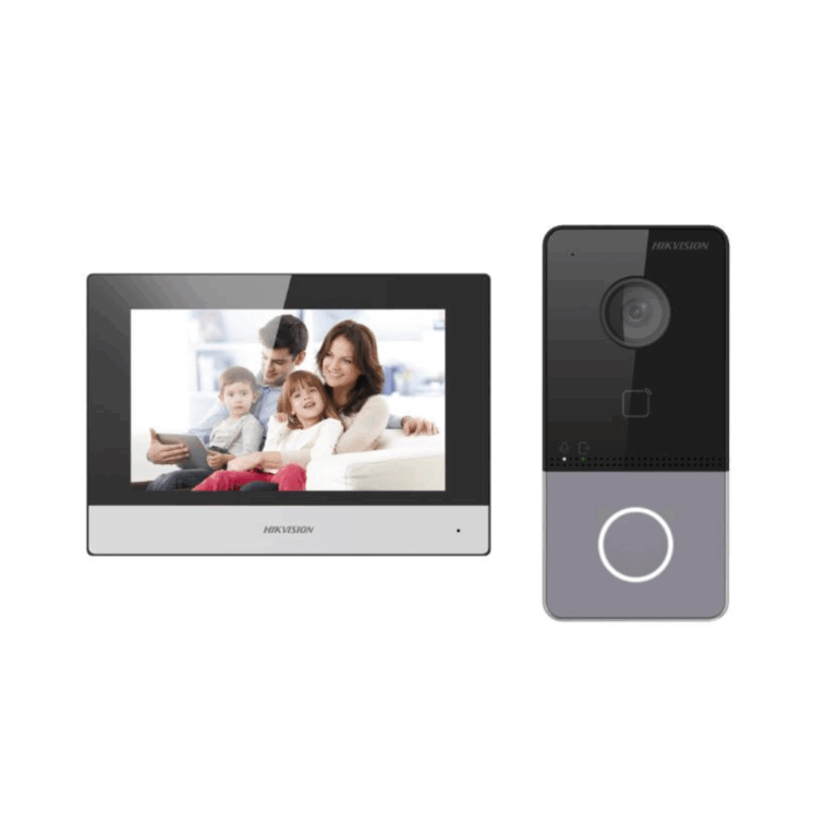 HIKVISION - KIT DE VIDEO PORTERO IP DS-KV6113-WPE1 + DS-KH6320-WET1 + 2 FT HIKVISION - All - 461 - DS-KIS603-P