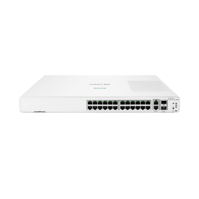 HPE Networking Instant On 1960 24G 2XGT 2SFP+ Switch - Conmutador - Gestionado - 24 x 10/100/1000 + 2 x 10 Gigabit SFP+ + 2 x 100/1000/10GBase-T - montaje en rack - Redes - Hubs & Switches - JL806A