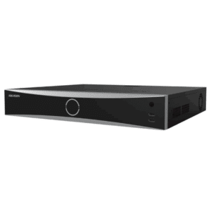 Hikvision - NVR independiente 1.5U AcuSense 4K - 32 canales de video - DS-7732NXI-K4/16P - 4 ranuras SATA para HDD de hasta 16TB cada una - Hasta 32 entradas de cámaras IP, plug & play con 16 interfaces Power-over-Ethernet (PoE) - Formatos de video H.265+/H.265/H.264+/H.264 - Capacidad de decodificación de hasta 2 canales@12 MP o 3 canales@8 MP o 6 canales@4 MP o 12 canales@1080p - Ancho de banda entrante de hasta 256 Mbps - Reconocimiento facial, protección perimetral, detección de movimiento 2 - Vigilancia de Video - NVRs - DS-7732NXI-K4/16P