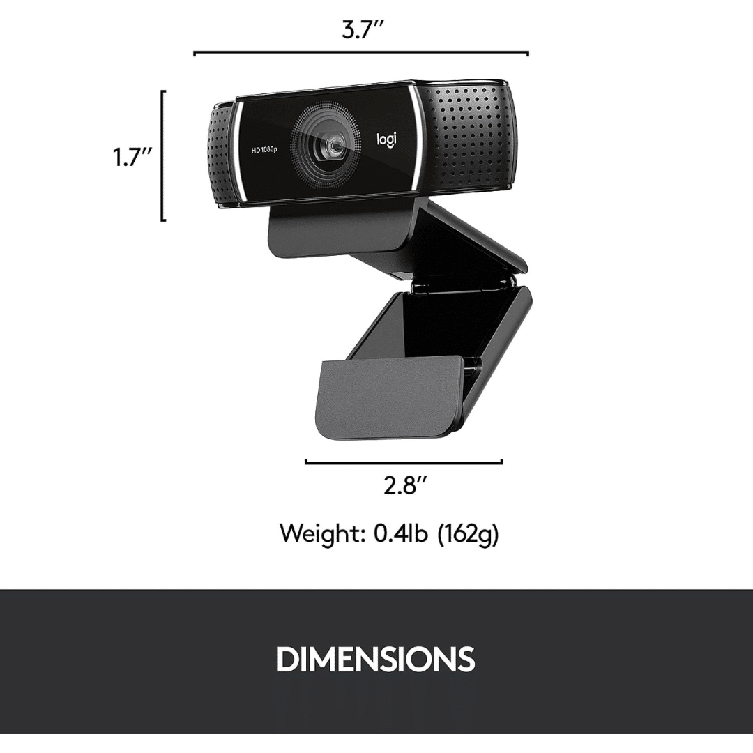Logitech HD Pro Webcam C922 - Webcam - color - 720p, 1080p - audio - H.264 - Cámaras & Vide (6)