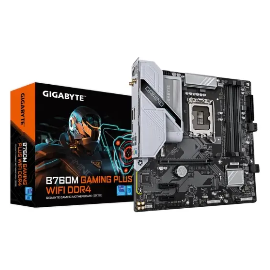 Mainboard Gigabyte B760m G P Wifi Ddr4 14va Lga1700 Hdmi Dp Pcie4.0 2m.2 12usb Micro Atx - Mother Board (1)