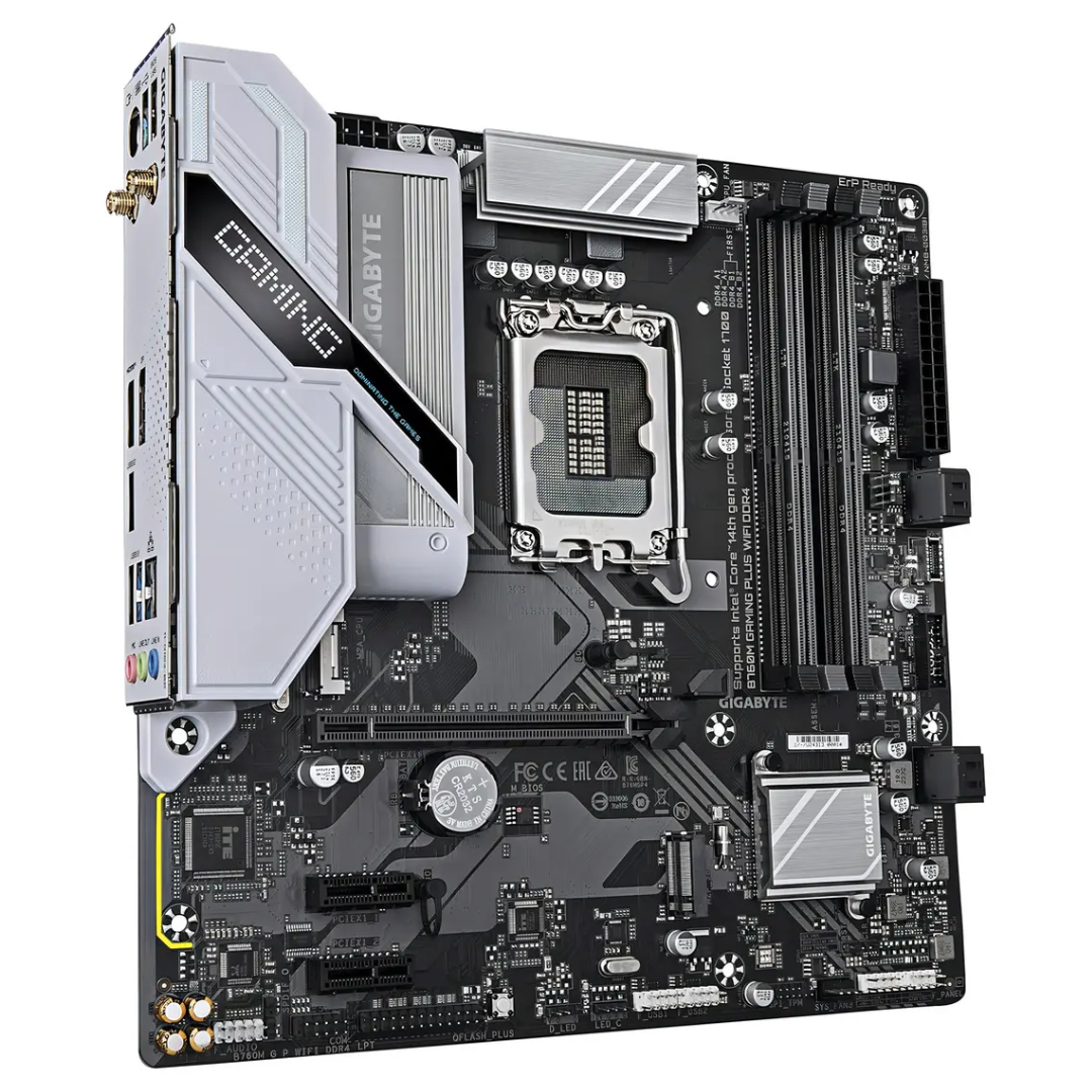 Mainboard Gigabyte B760m G P Wifi Ddr4 14va Lga1700 Hdmi Dp Pcie4.0 2m.2 12usb Micro Atx - Mother Board (3)