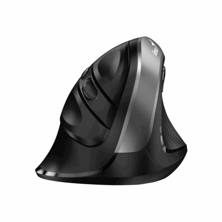 Mouse Genius Ergo 8250s Inalambrico Silencioso 6 Botones + Pila Aa Silver Ergonomico Vertical