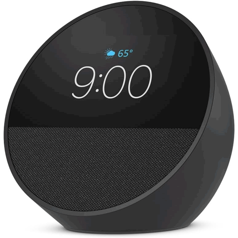 Parlante Amazon Echo Spot Negro Reloj Alarma Alexa Pant. 2.8 / 840268963422 - 840268963422 - B0BFC7WQ6R