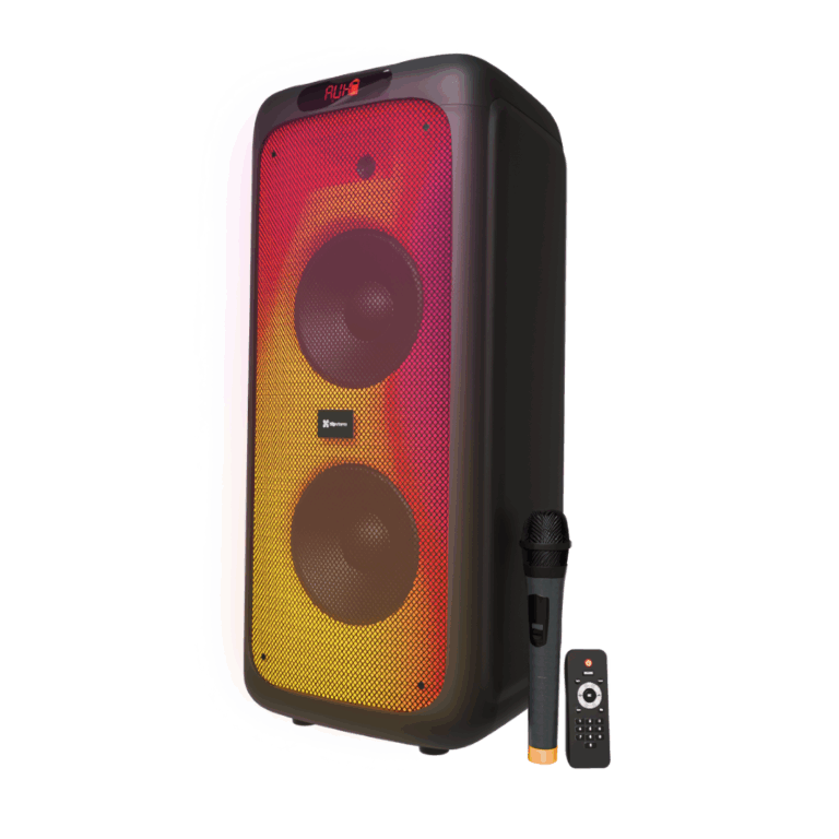 Parlante Klip Xtreme Boomfire Pro Kls-662 8" + Ii 2x Luces Led Flameantes Y Multicolores