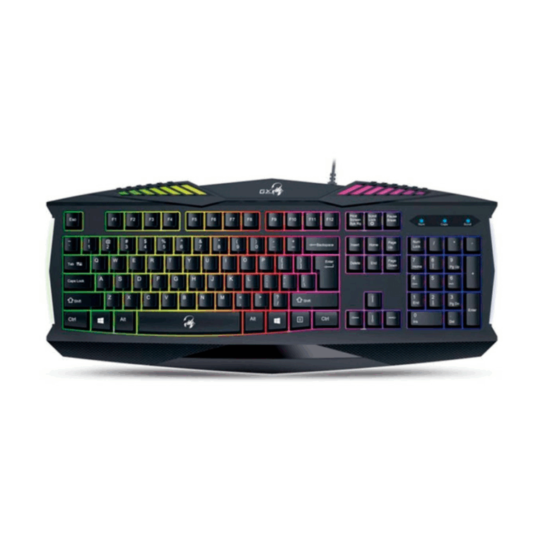 Teclado Genius Gaming Scorpion K220 Negro Usb / Rgb / Teclas Resistentes / 2mm Pulsaciones