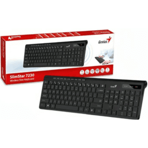 Teclado Wireless Genius Slim Star 7230 Negro / Rf 2.4ghz / Teclas Multimedia 9 / Win Y Mac - 91163259640 - 31310021401