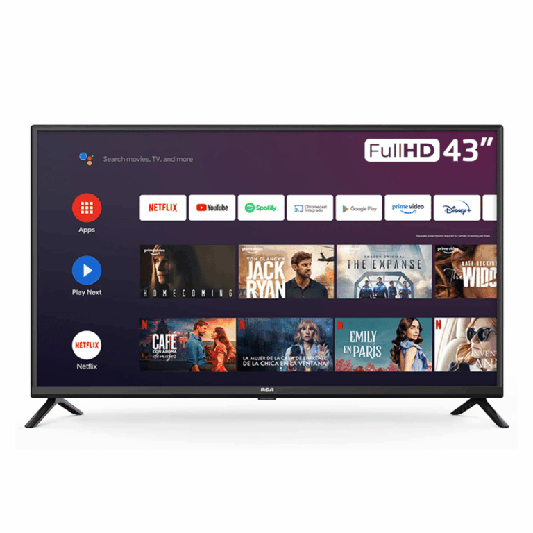 Televisor Tv Rca 43" Led Smart 43rca683gt 1 Puerto Usb 2.0, Conector De Audio Digital, 3 Hdmi, Conector De Antena, 1 Rj45hdr Google Play