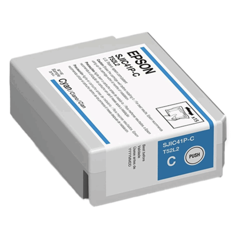 Tinta Epson Sjic41p Cyan C4000  C13t52l220 - 18746181 - C13T52L220