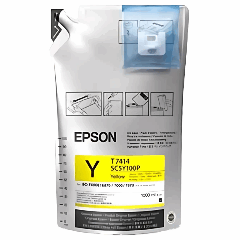 Tinta Epson T7414 Amarilla Ultrachrome Ds F6200/f7200/f9200/f9370 6 Litros C13t741420 - 010343953772 - T741420