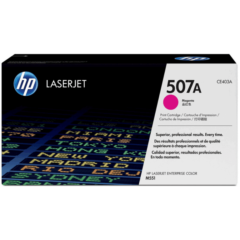 HP 507A - Magenta - original - LaserJet - cartucho de tóner (CE403A) - para Color LaserJet Enterprise MFP M575; LaserJet Enterprise Flow MFP M575 - Consumibles y Media - Cartuchos de Toner e Ink-Jet - CE403A