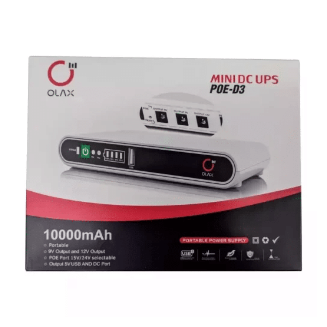 Mini UPS 10400mAh Power Bank Per Router E Modem: Backup Batteria Con Uscite 5V 9V 12V E POE