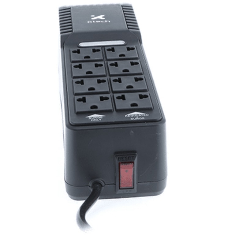 Xtech - Automatic voltage regulator - External - AC 110/120 V - 8 Tomas de Corriente - 1000 VA - -XTR-1002 - Protección de Poder - Voltaje / Reguladores en Línea - XTR-1002
