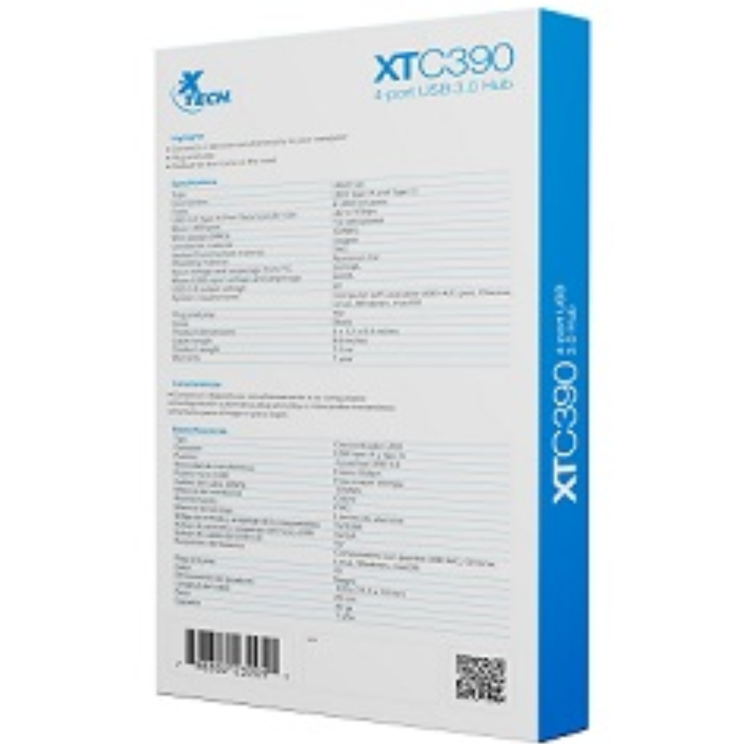 Xtech - Hub - 4 puertos - USB 3.0 XTC-390 - Periféricos - USB Hubs - XTC-390 (2)