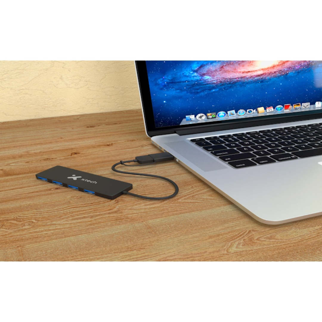 Xtech - Hub - 4 puertos - USB 3.0 XTC-390 - Periféricos - USB Hubs - XTC-390 (4)