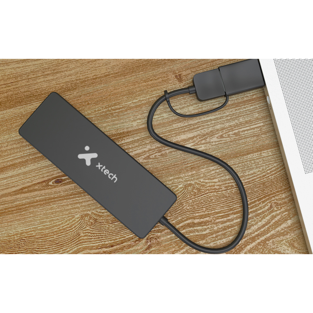 Xtech - Hub - 4 puertos - USB 3.0 XTC-390 - Periféricos - USB Hubs - XTC-390 (5)