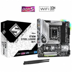 Mainboard Asrock B760m Steel Legend 13va  Lga1700 Ddr5 Wifi Hdmi Dp M.2 15usb Pcie5.0 Matx - Mother Board - 90MXBL70-AOUAYZ
